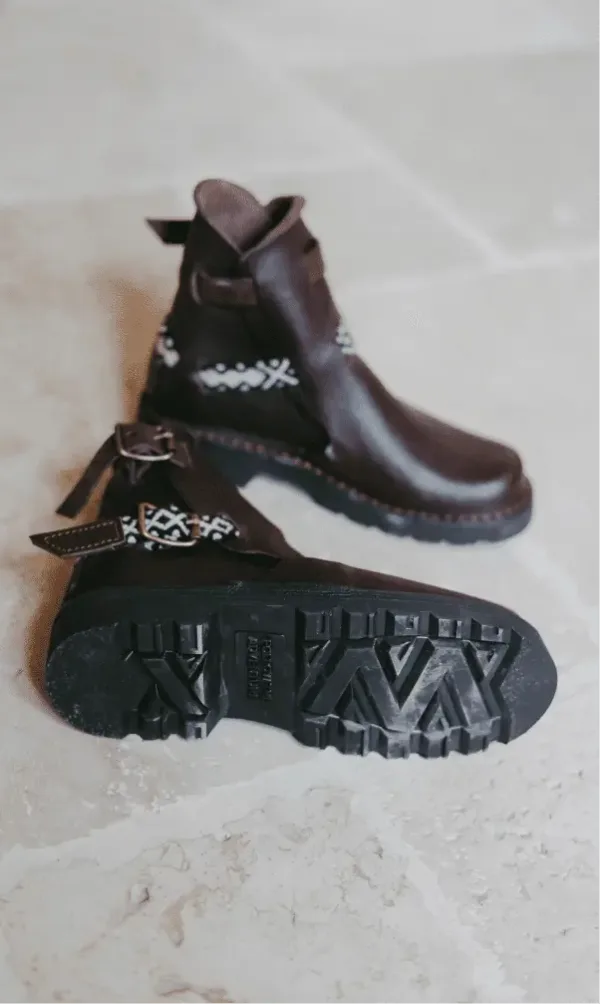 Brown Macramé Straps